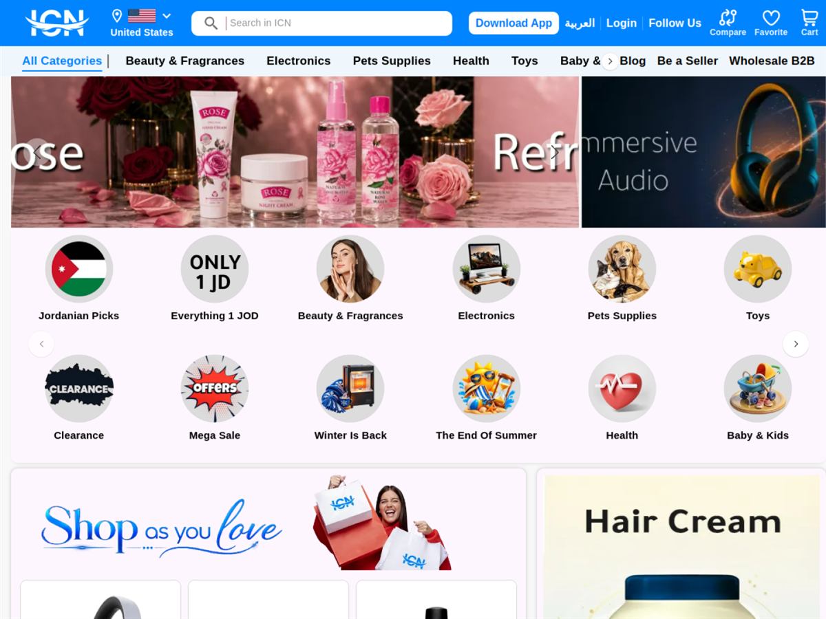 ICN Marketplace: Marketplace storefront